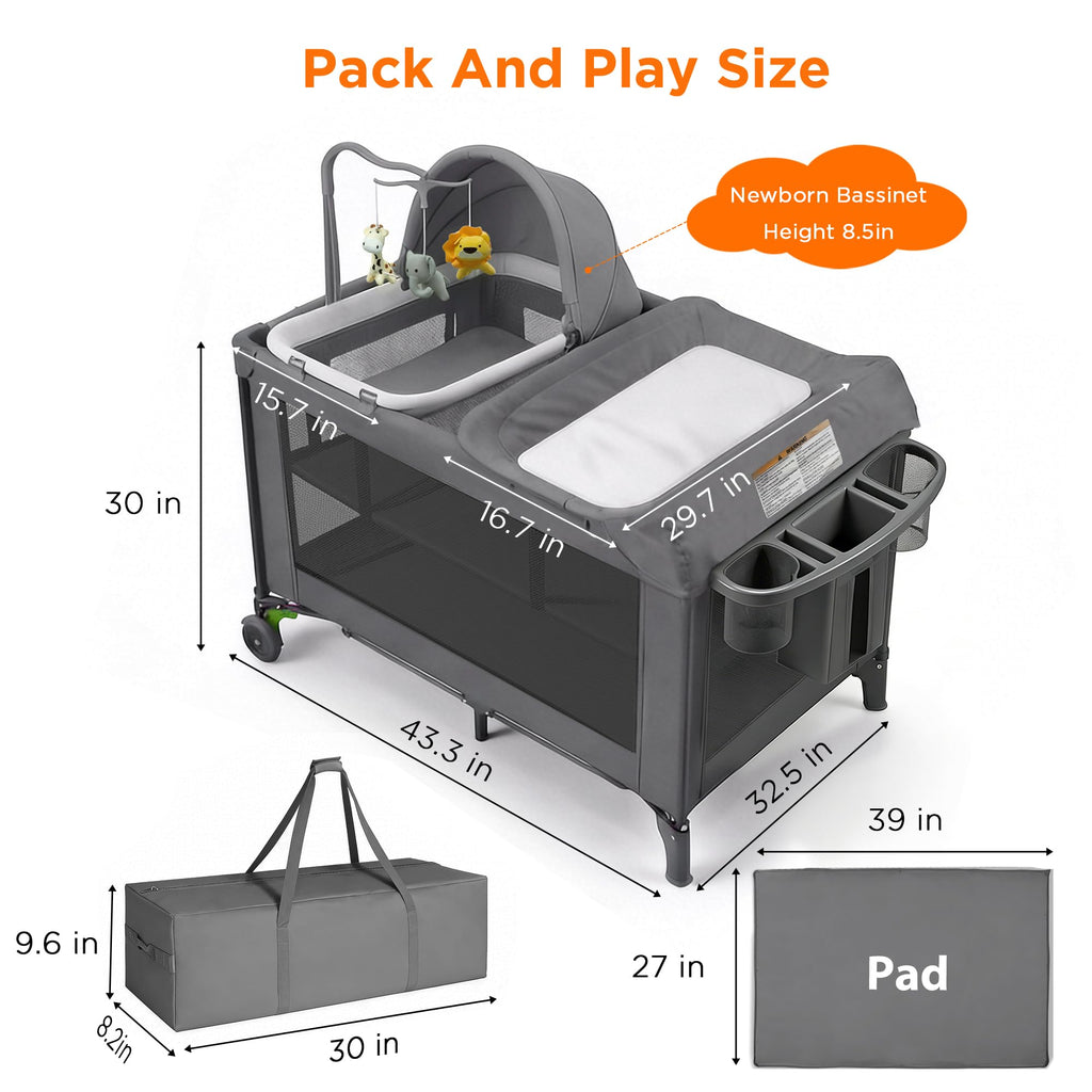 Pack and Play with Bassinet and Changing Table W485422