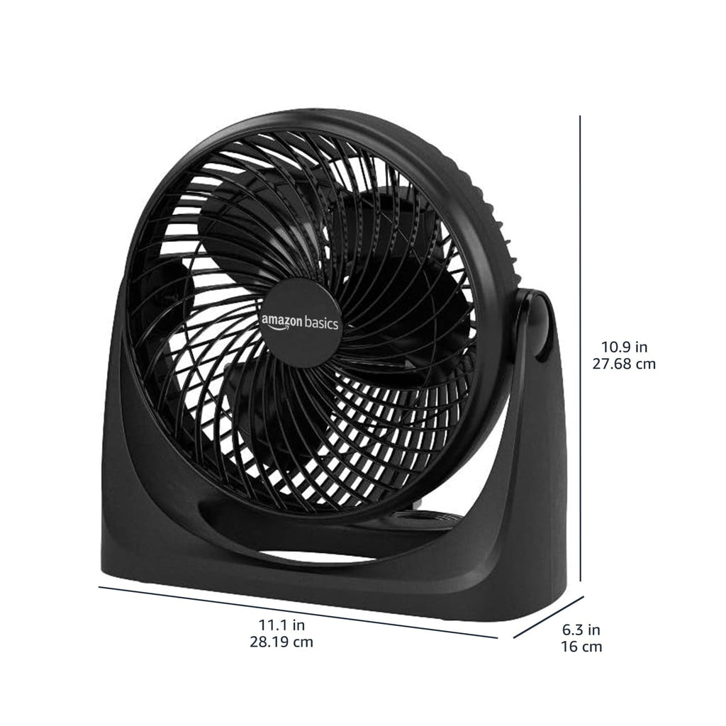 Black 3 Speed Air Circulator Desk Fan G6712