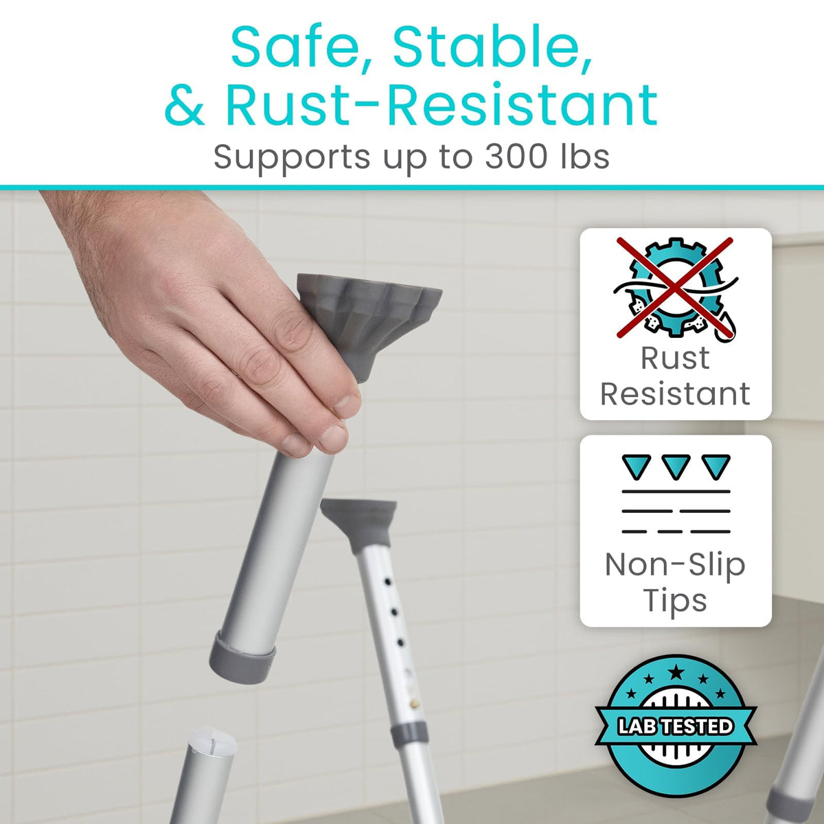 U-Shaped Shower Chair with Arms I930050