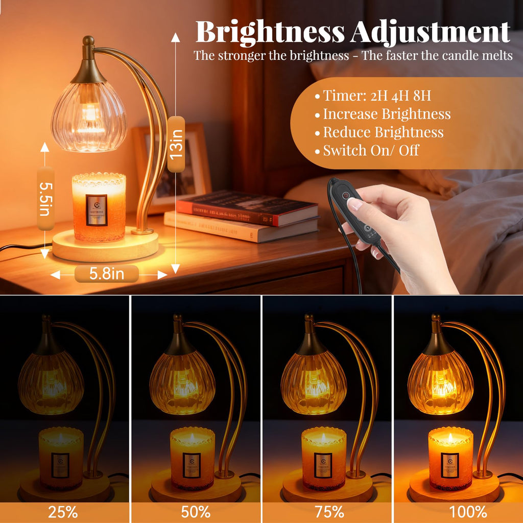 Dimmable Candle Warmer Lamp with Timer F773638