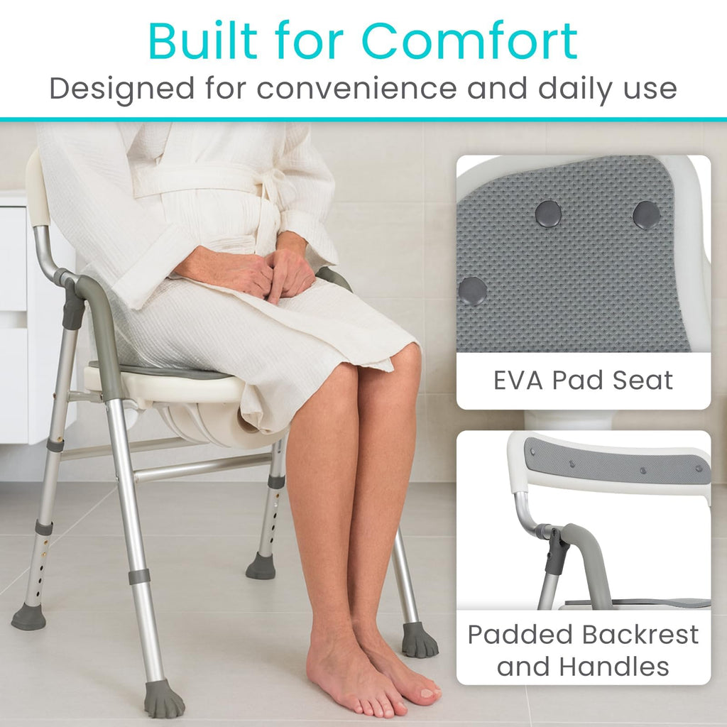 U-Shaped Shower Chair with Arms I930050