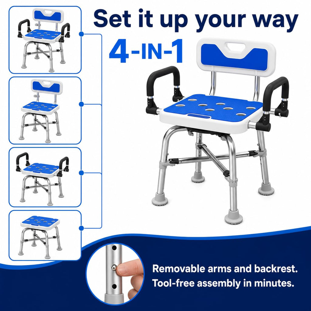 Heavy Duty Swivel Shower Chair J73438