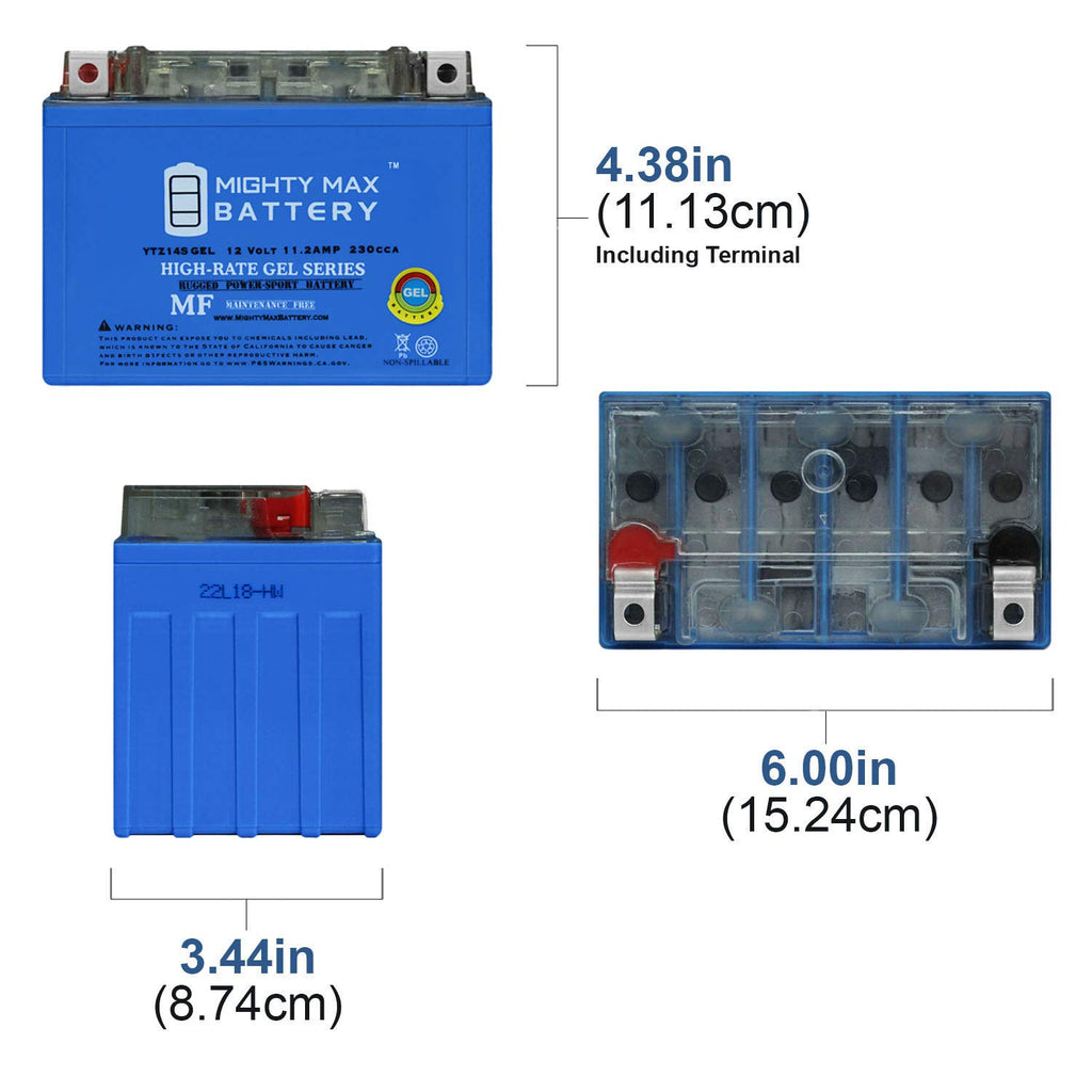 YTZ14S GEL Replacement Battery C141604