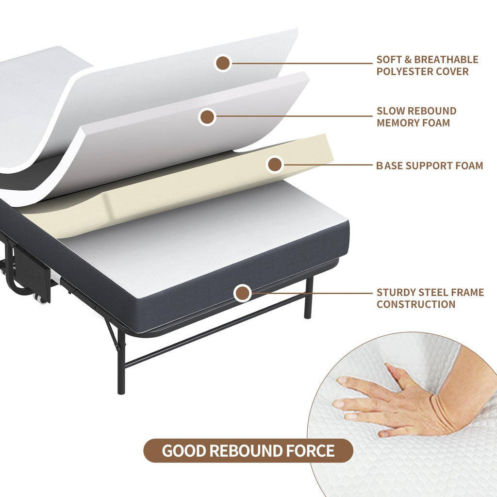 Folding Bed with Mattress & Headboard K423964
