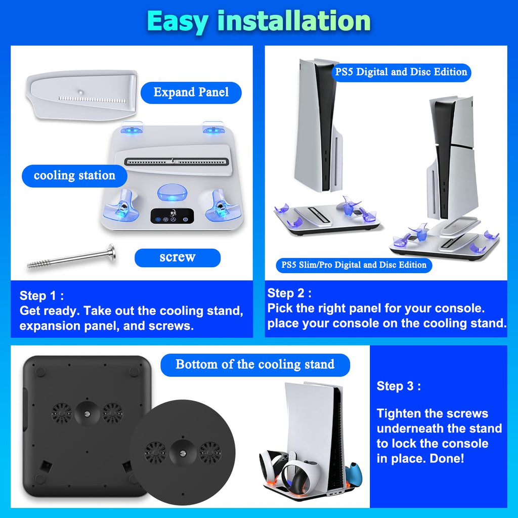 PS5 Cooling Station with Controller & PS VR2 Charger K499066