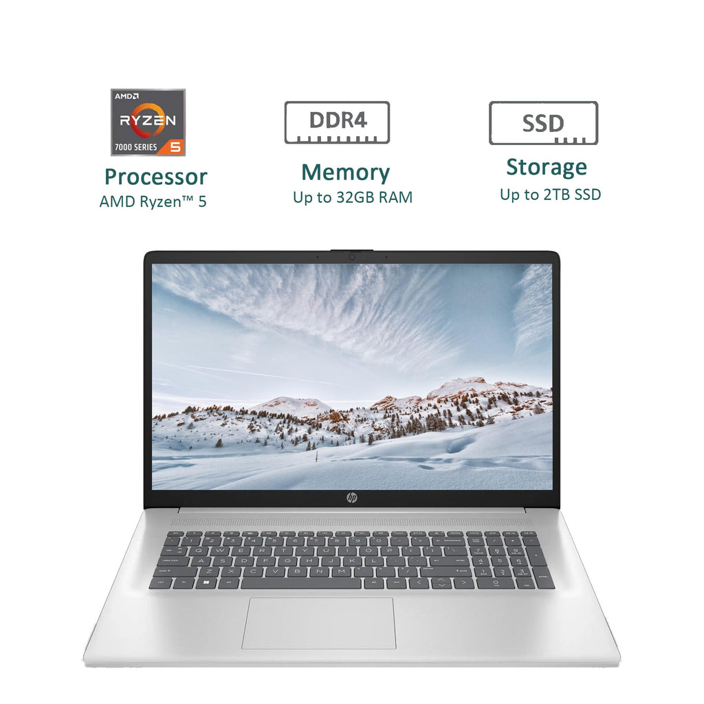 17.3" Full HD Laptop AMD Ryzen 5 16GB RAM 1TB SSD Natural Silver Y946505