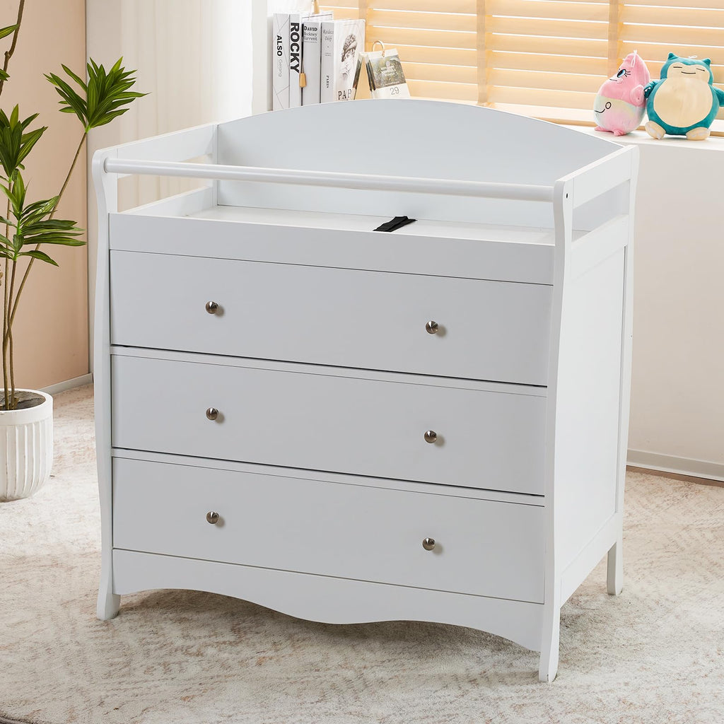 White Changing Table Dresser G129360