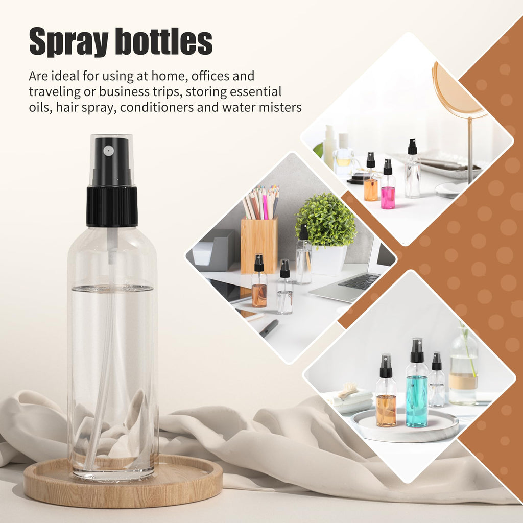 2.7oz/80ml 100PCS Plastic Spray Bottles N681497