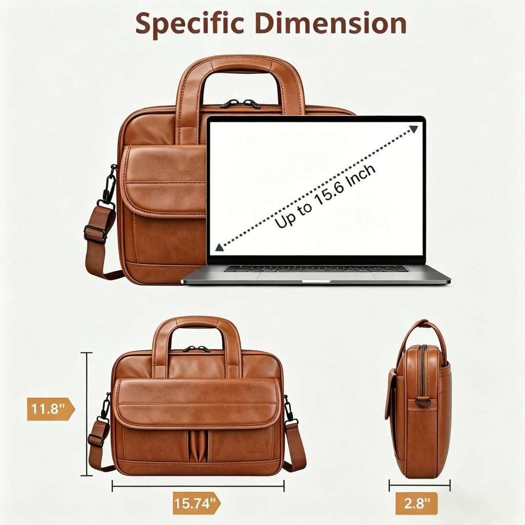 Leather 15.6 Inch Laptop Bag B5099