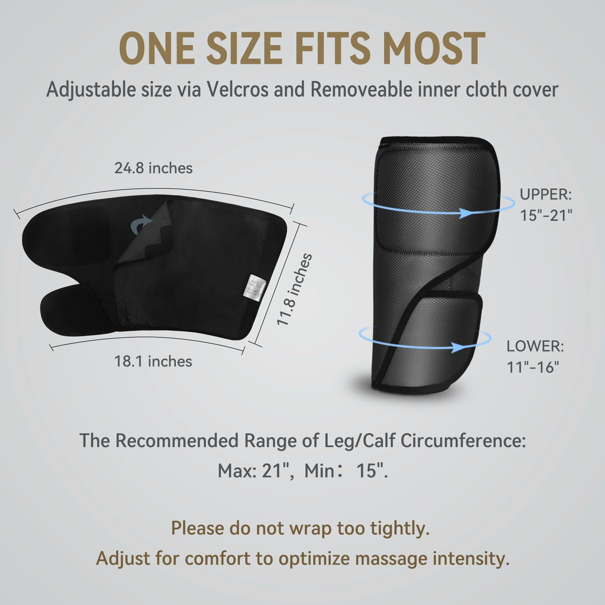 Air Compression Leg Massager with Heat V62549