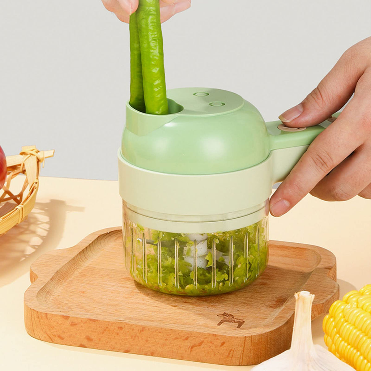 4 in 1 Handheld Electric Vegetable Cutter O121466
