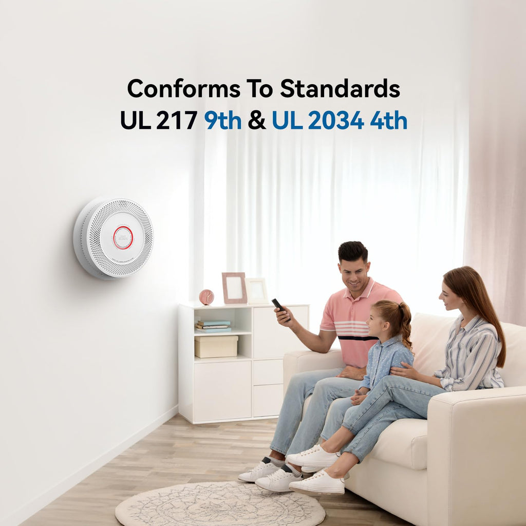 Smoke and Carbon Monoxide Detector 10-Year Battery 4 Pack V822