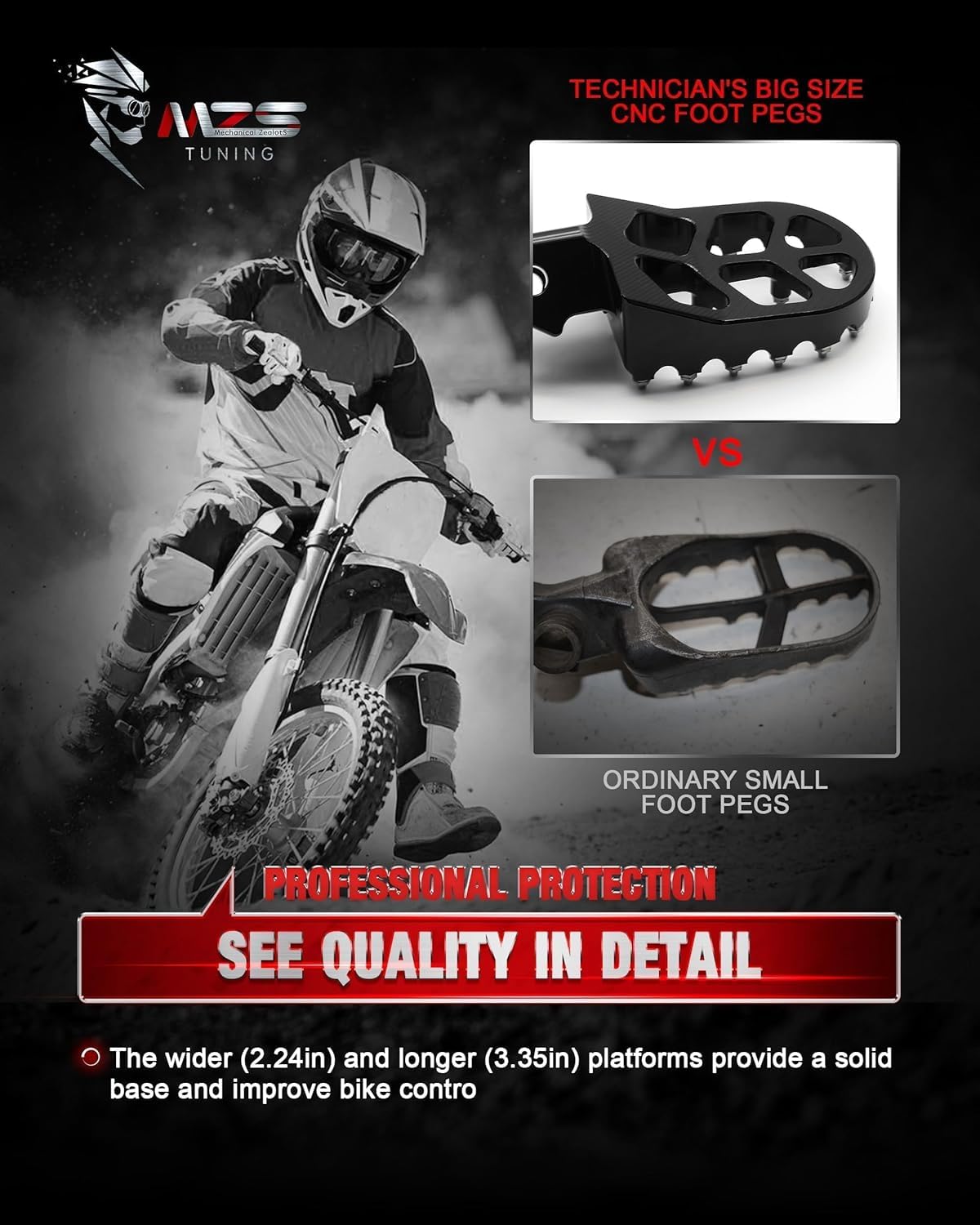 Dirt Bike Foot Pegs W68986