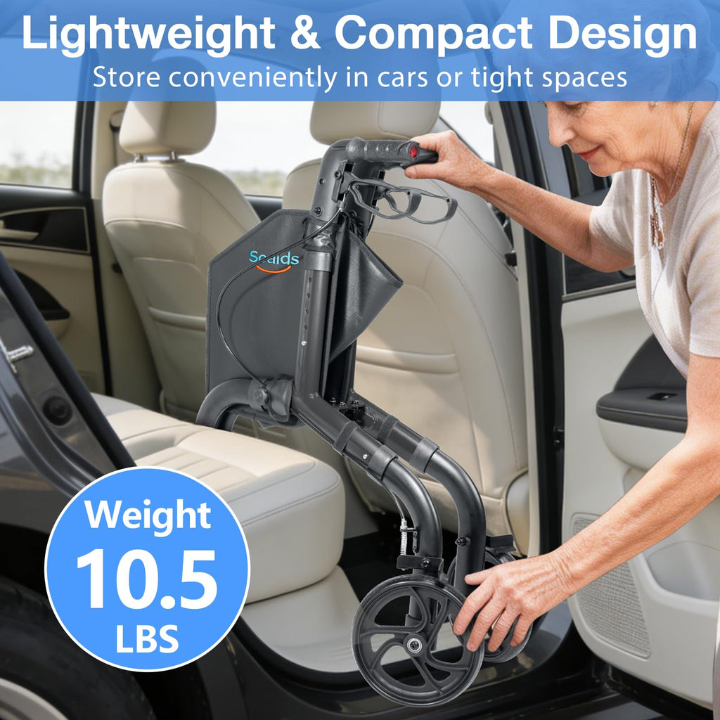 Lightweight Foldable 3 Wheel Walker M8372