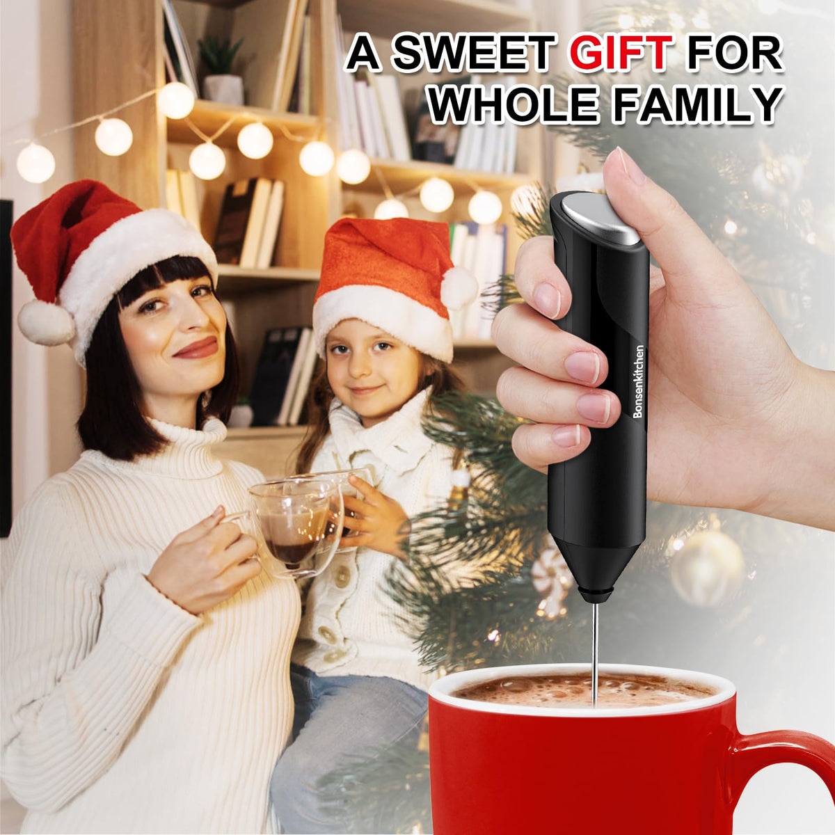 Battery Operated Black Milk Frother I8398