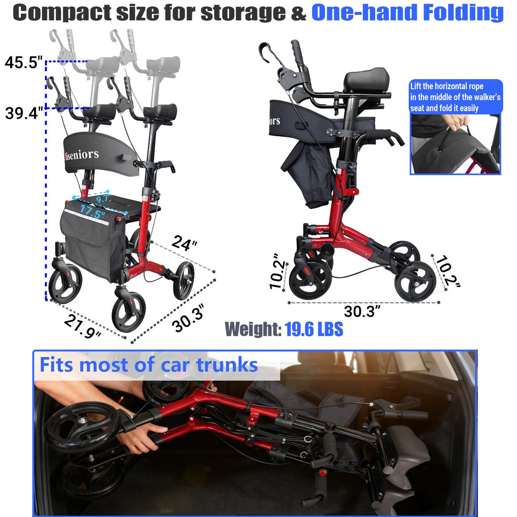 Foldable Rollator with Seat G572