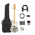 Cactus Gray Bass Guitar Bundle with Gig Bag O231767