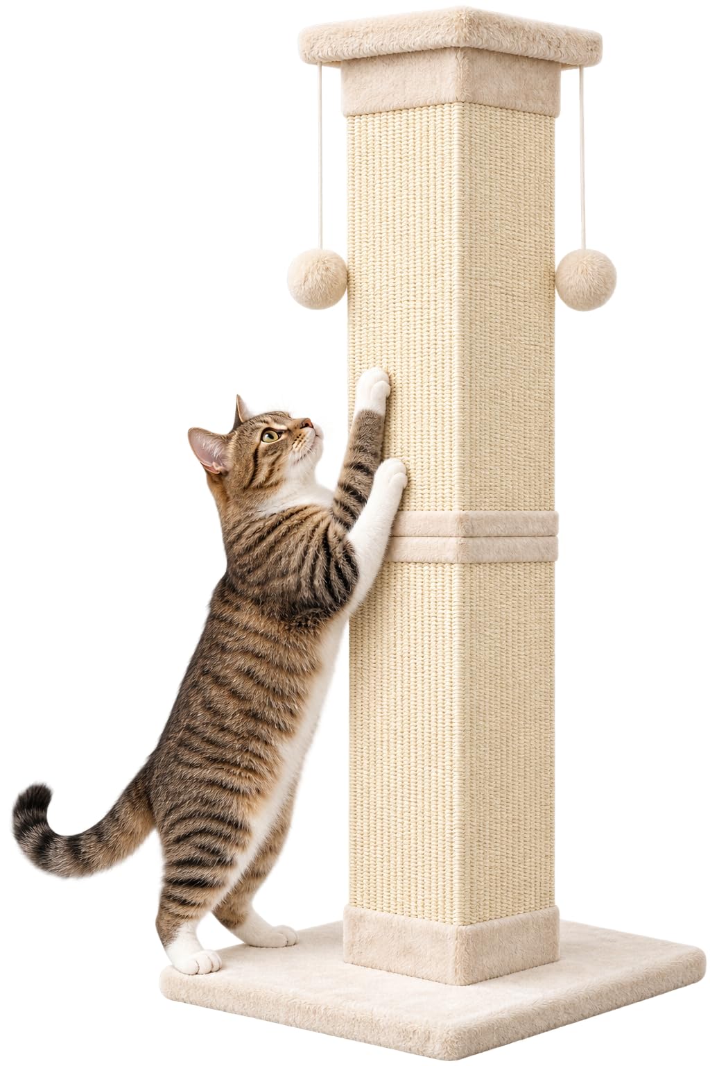 33 Inch Nature Sisal Cat Scratching Post O469