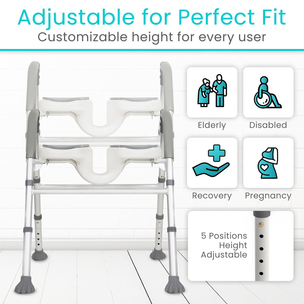 U-Shaped Shower Chair with Arms I930050