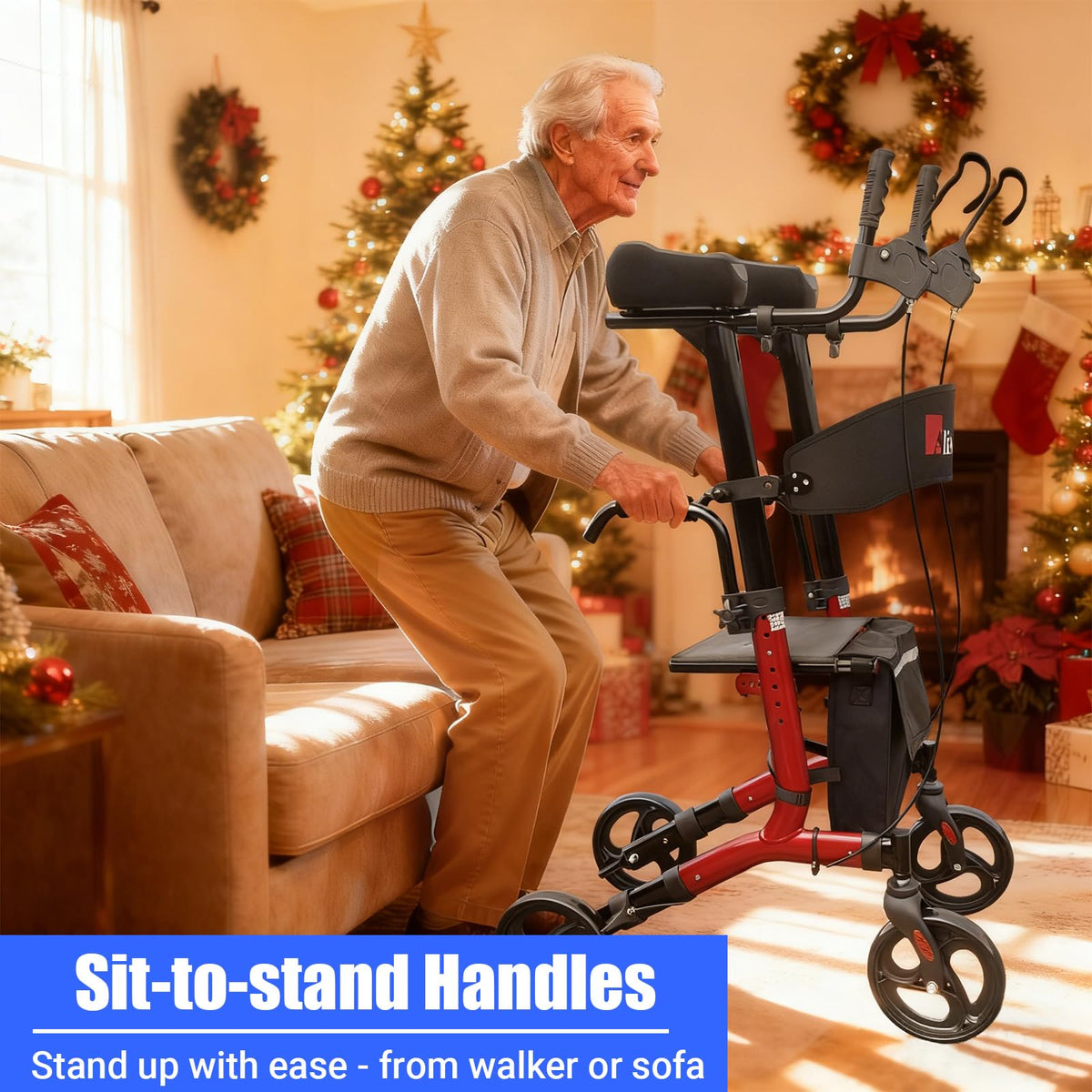 Foldable Rollator with Seat G572