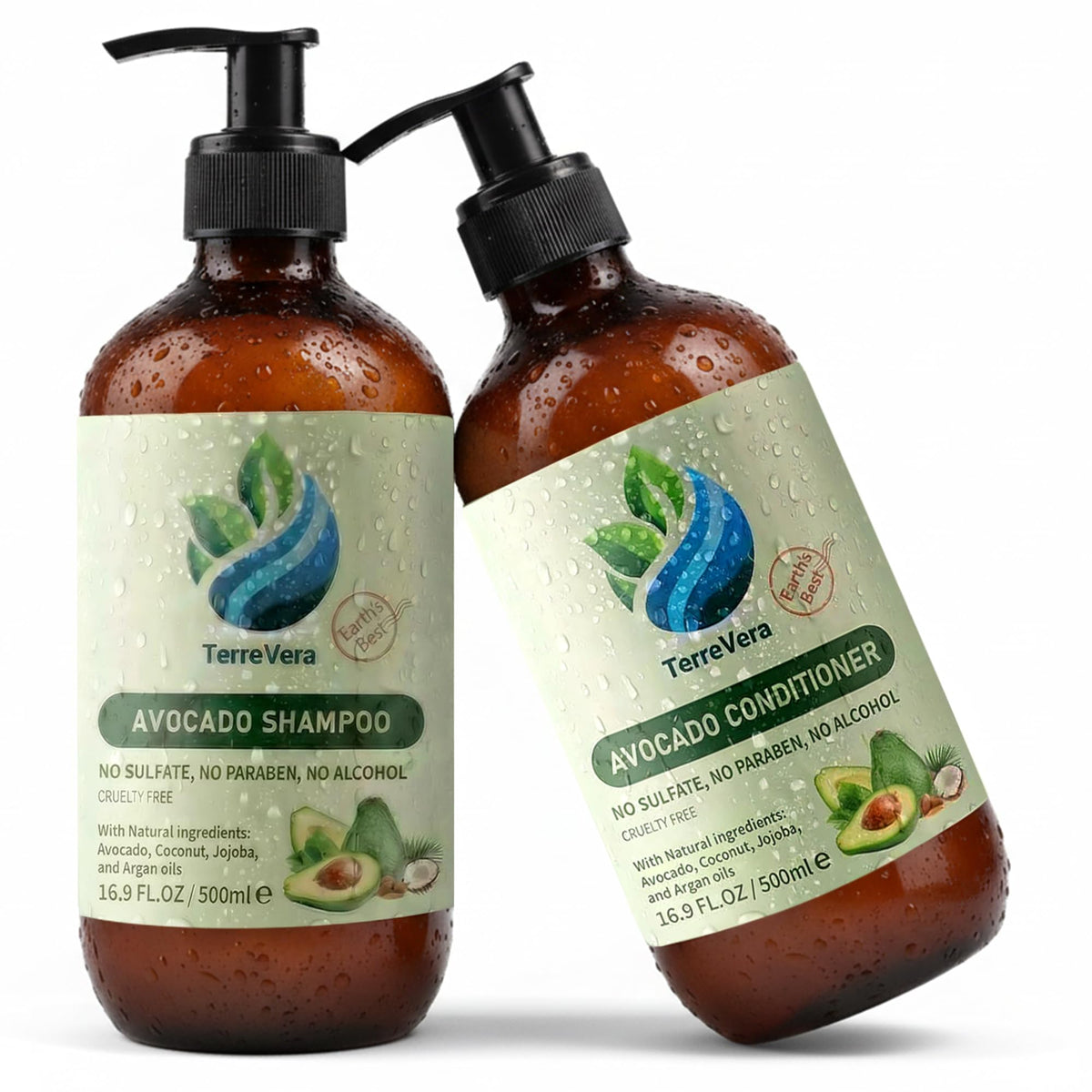 Sulfate Free Shampoo and Hair Conditioner Set C154
