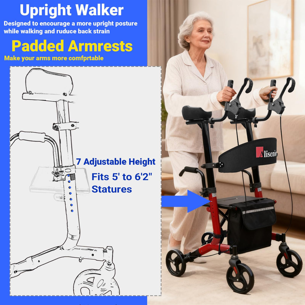 Foldable Rollator with Seat G572