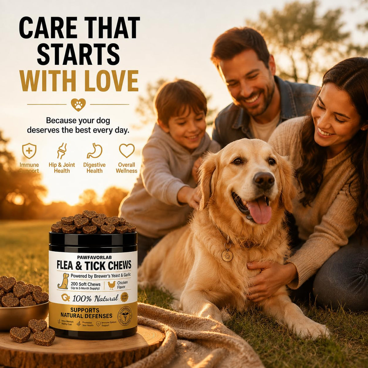 Chicken Flavor Soft Chews for Dogs - 200 Count I8459