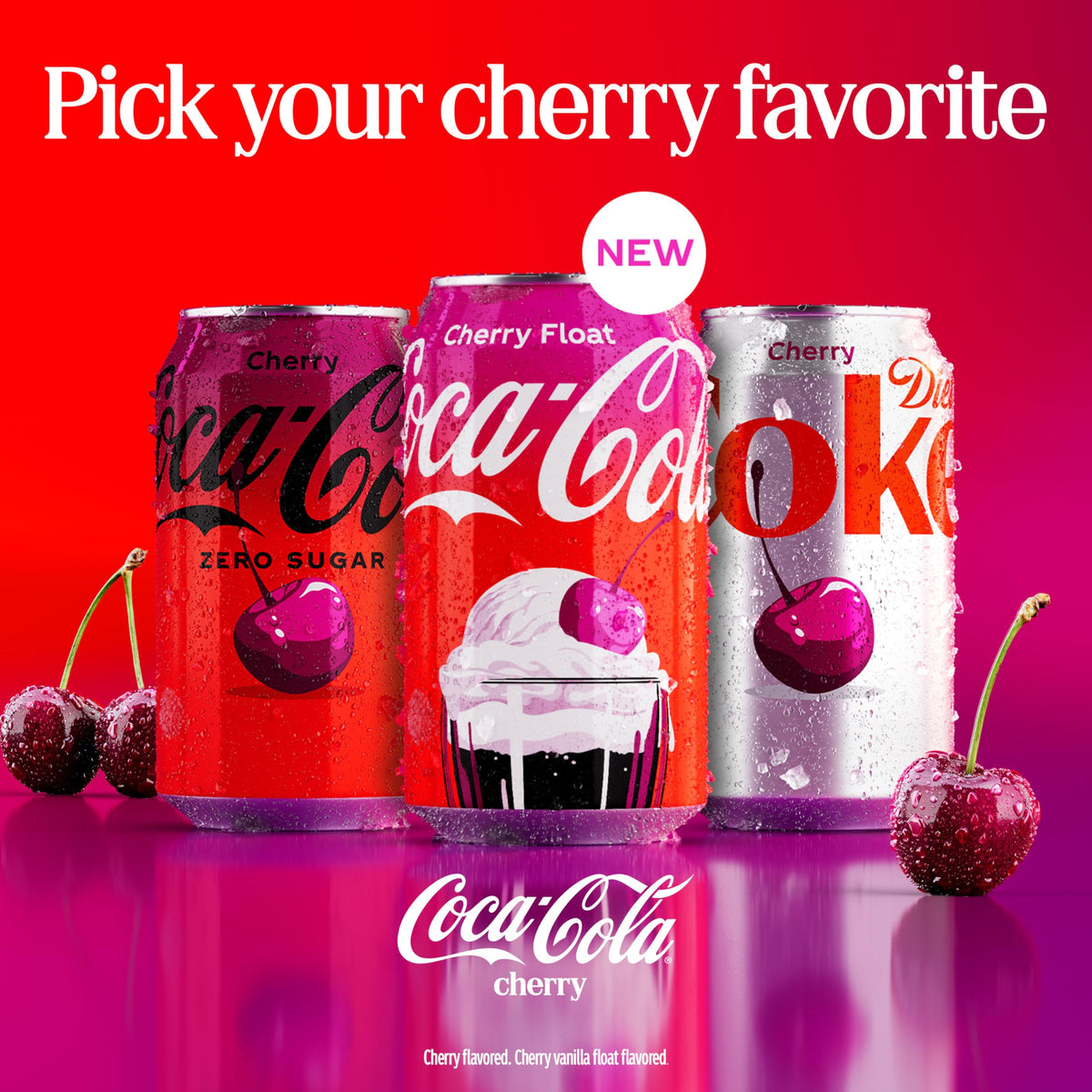 Cherry Soda Soft Drink, 12 fl oz, 12 Pack I529207