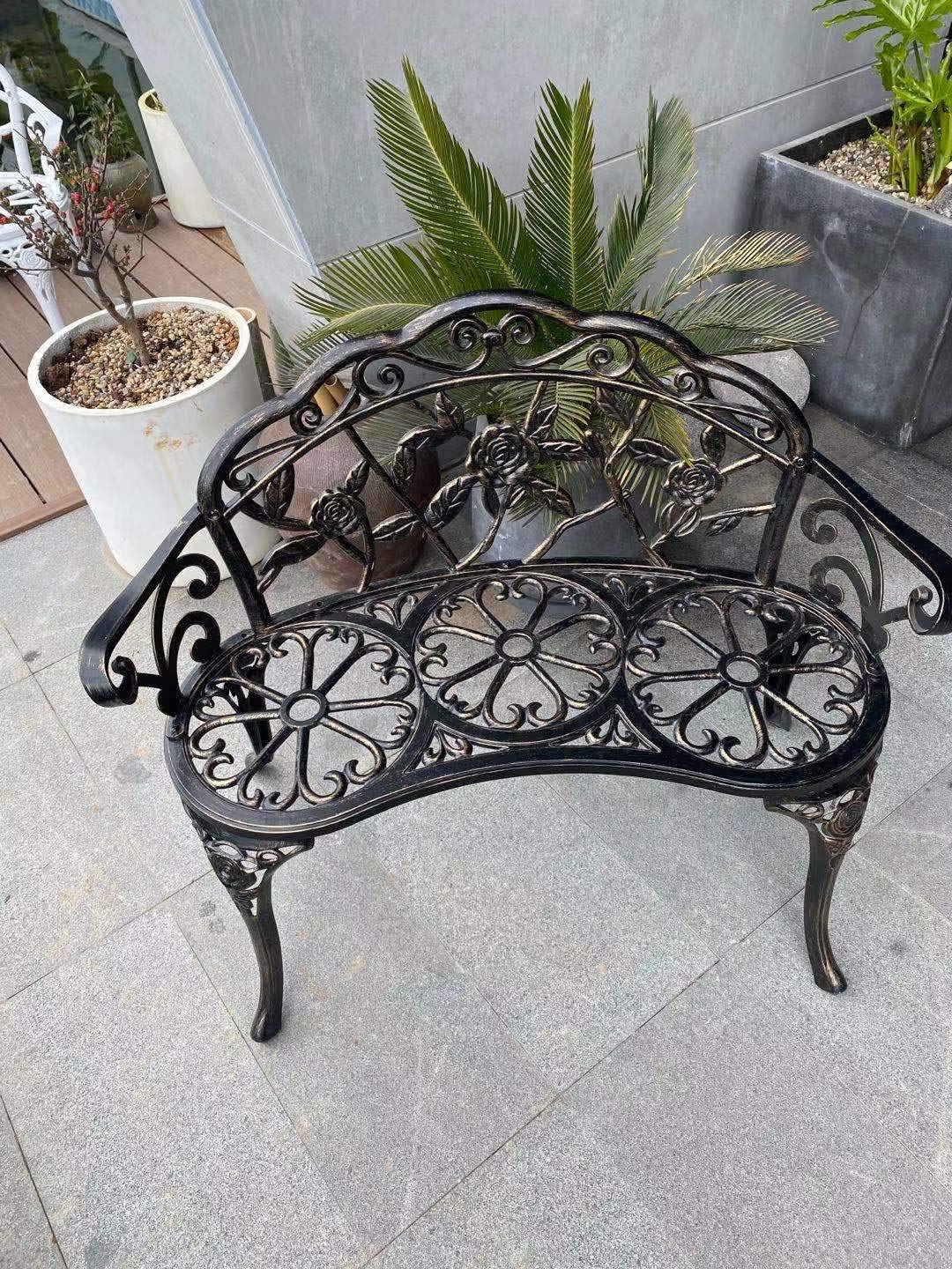 Cast Aluminum Patio Bench F755