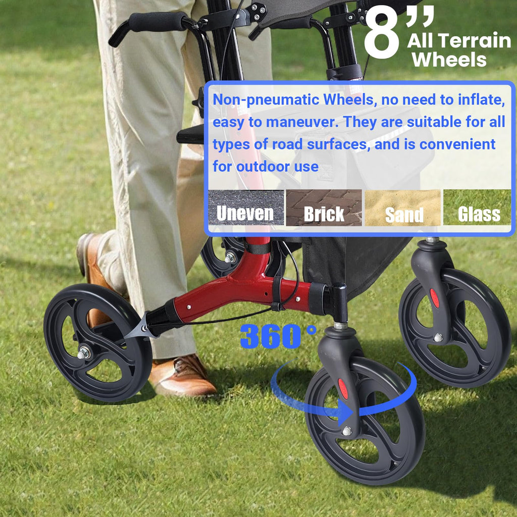 Foldable Rollator with Seat G572