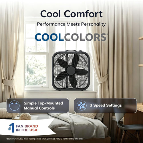 20 Inch 3 Speed Portable Box Fan S219491
