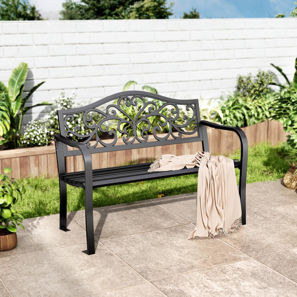 Cast Iron Outdoor Garden Bench P64985