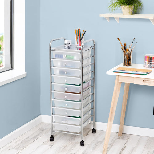 10 Drawer Rolling Storage Cart X378