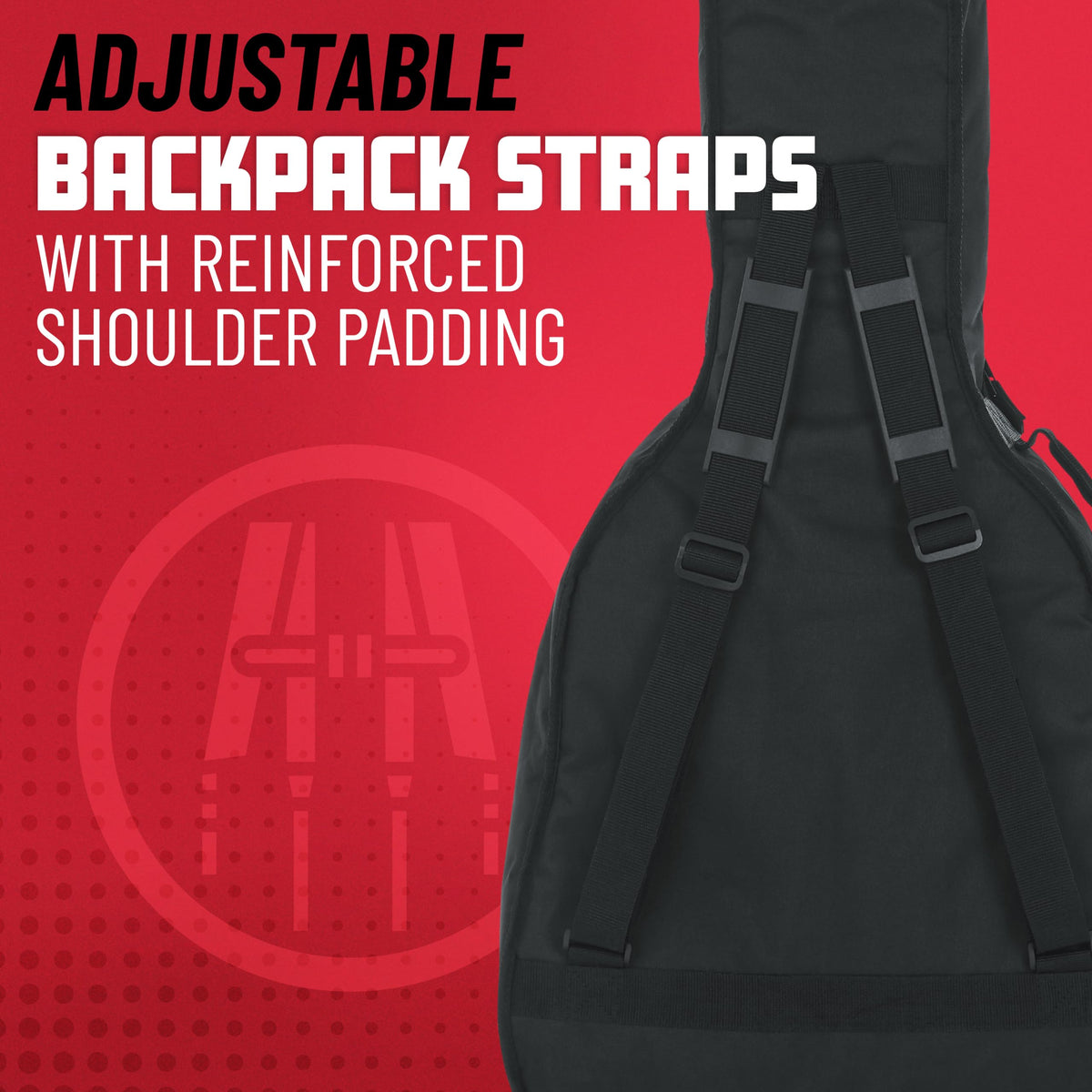 Foam Padded Acoustic Bass Guitar Gig Bag Z337716
