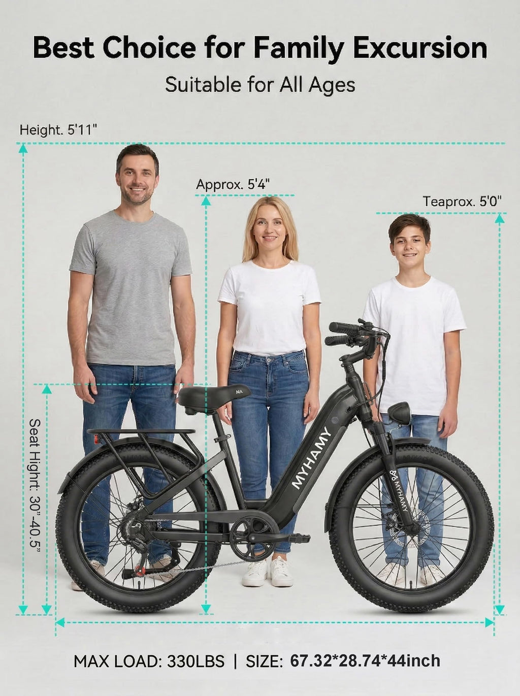 2000W Electric Bike 24 Fat Tire 48V 18Ah Step-Thru Z483