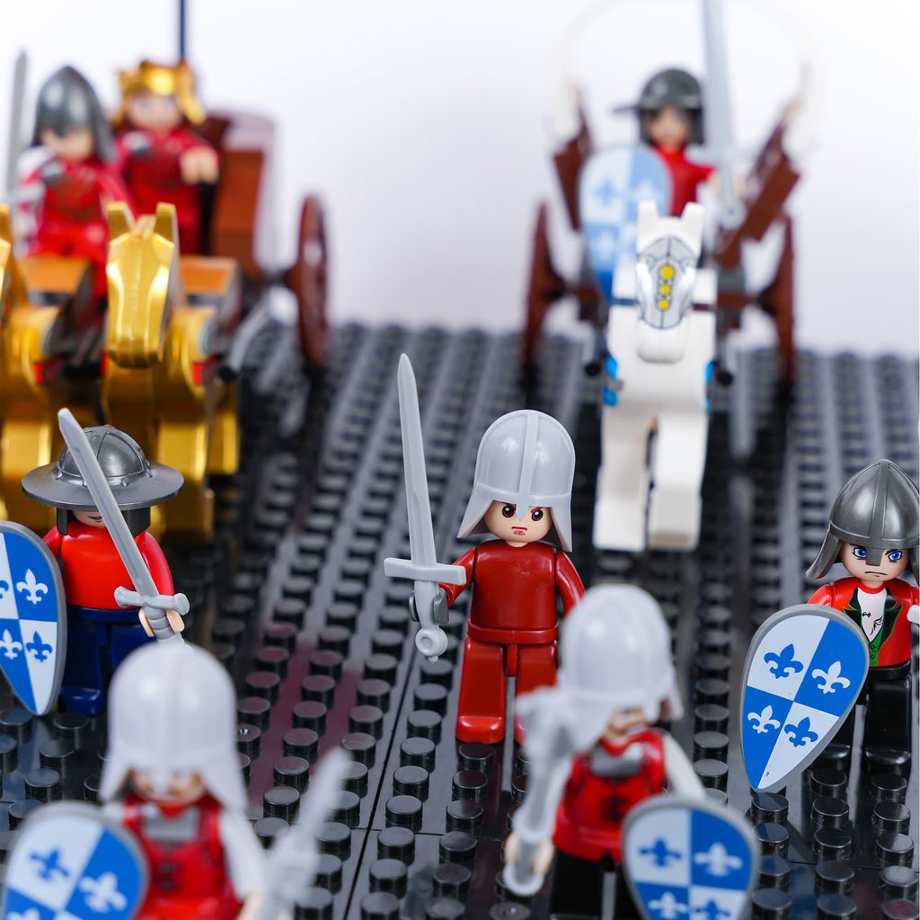 Medieval War Chariot Building Block Set with 12 Minifigures O599094