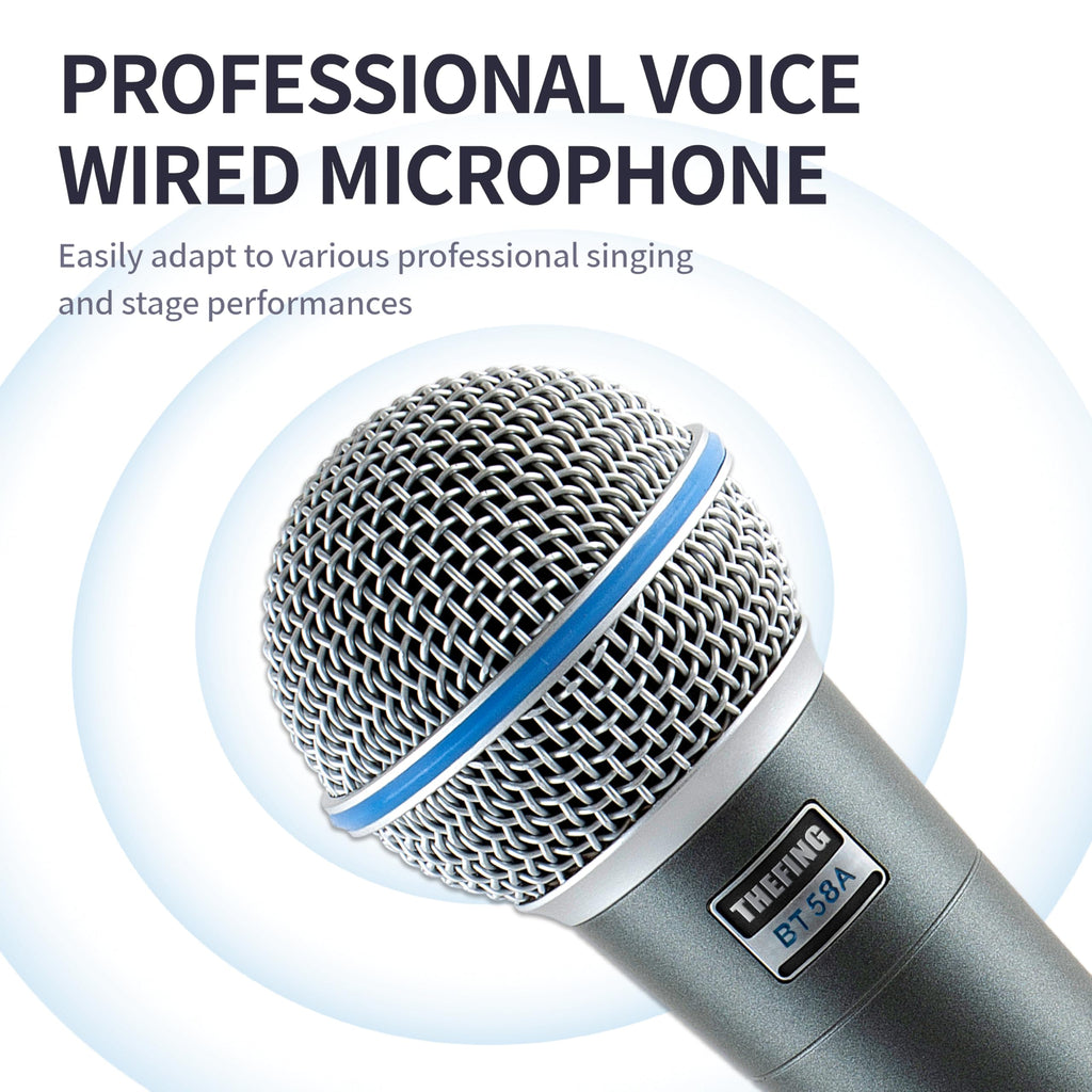 Wired Dynamic Handheld Karaoke Microphone with Audio Cable N238885