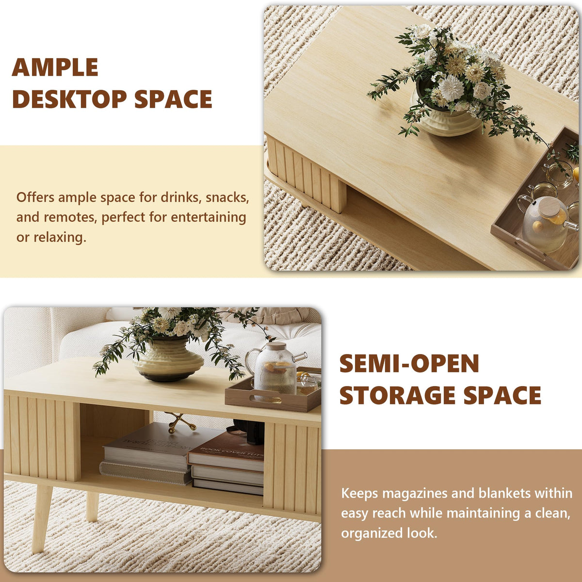 Coffee Table with Storage C35788