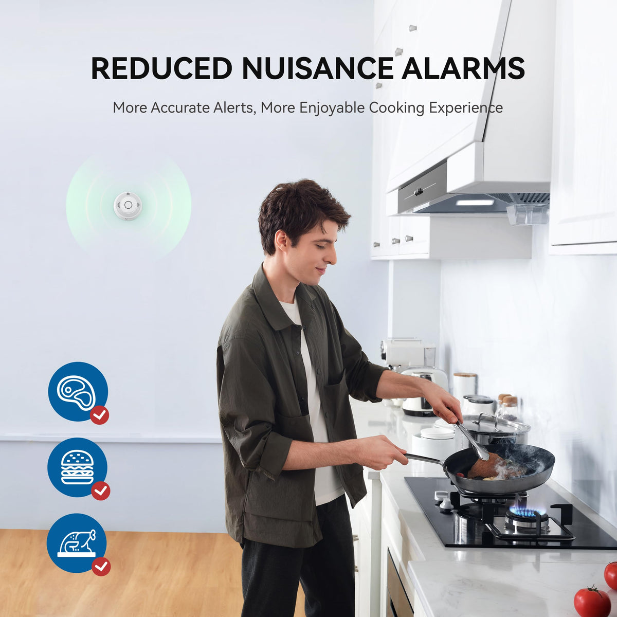 Smoke and Carbon Monoxide Detector 10-Year Battery 4 Pack V822