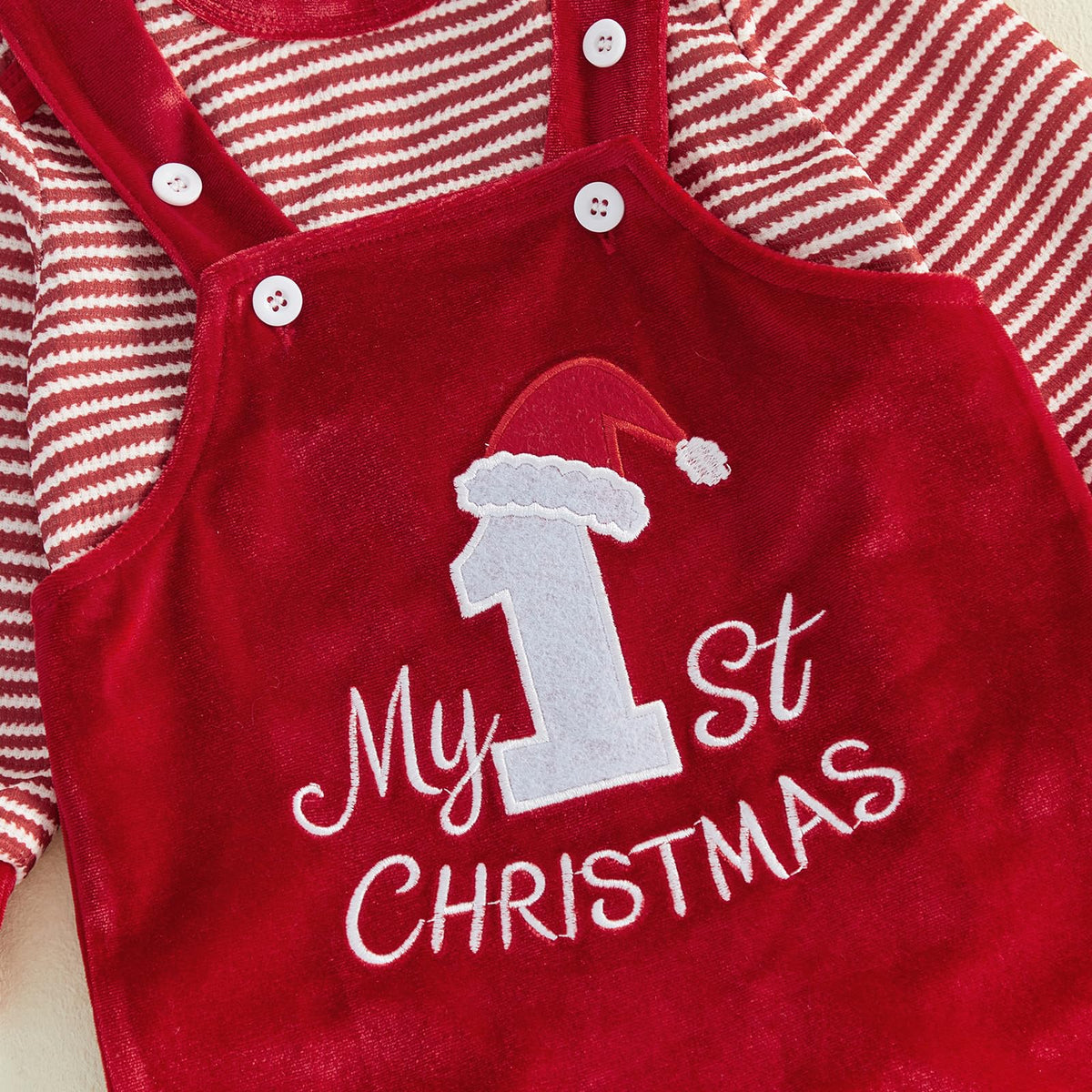 Christmas Baby Boy Outfit Romper Overalls Set Y923