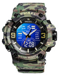 Men Tactical Analog Digital Sport Watch 50M LED I524