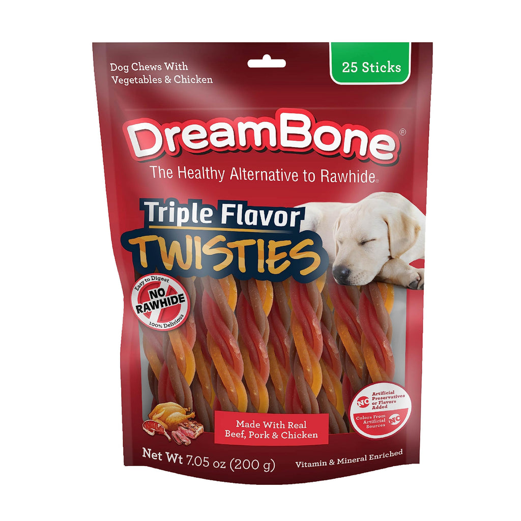 Rawhide-Free Dog Treats with Real Protein, 25 Count M42277