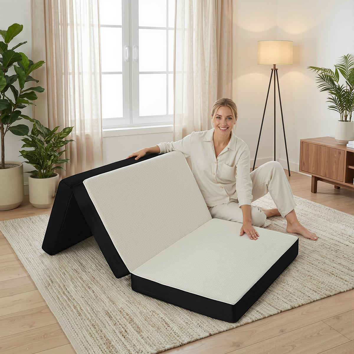 Foldable Twin Memory Foam Mattress P464293