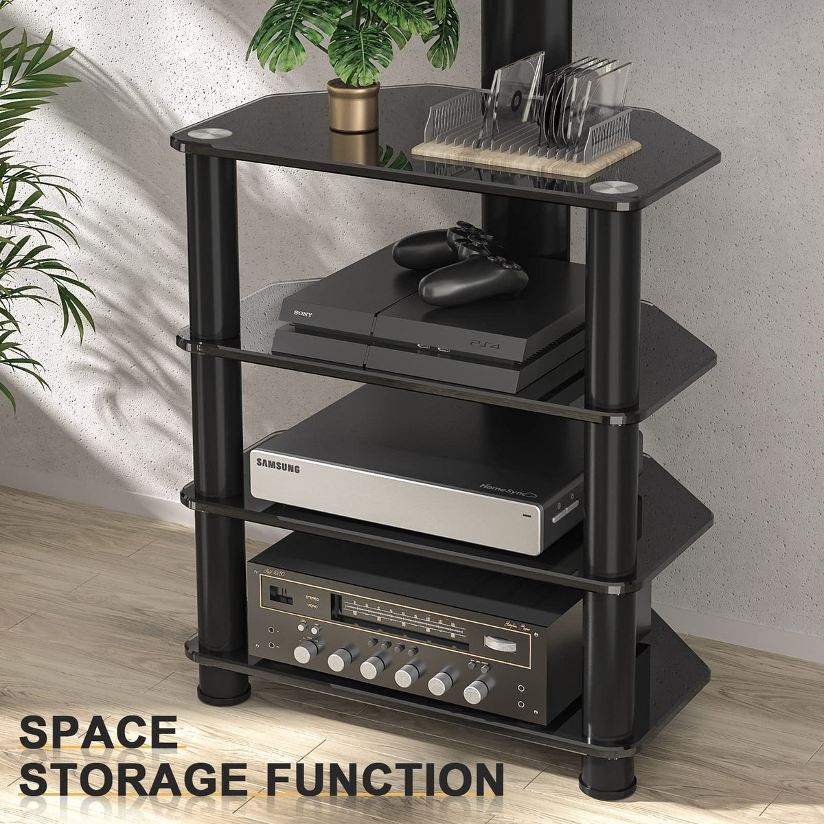 4-Tiers Swivel TV Stand for 32-70 inch TVs N8179
