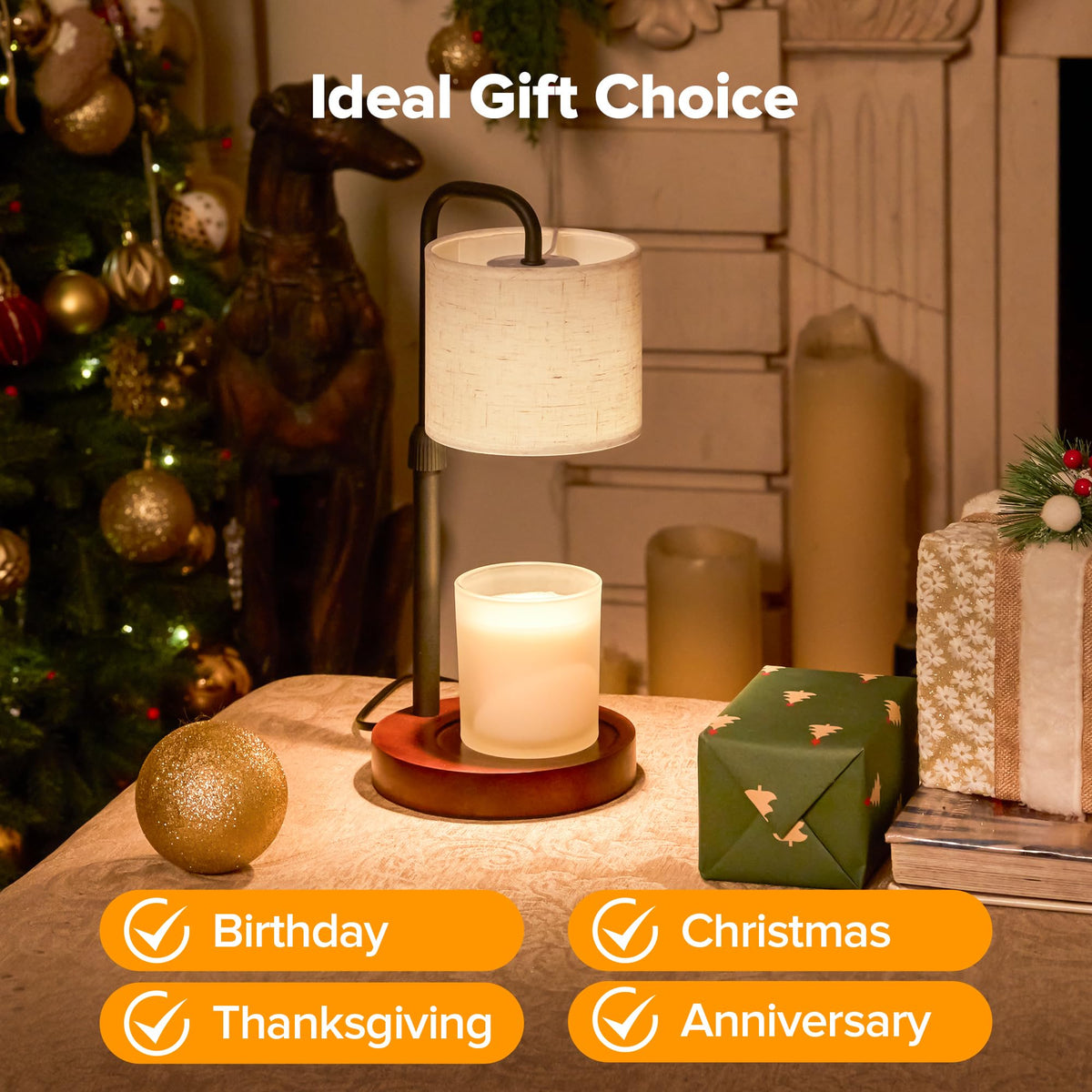 Dimmable Candle Warmer Lamp with Timer U137035