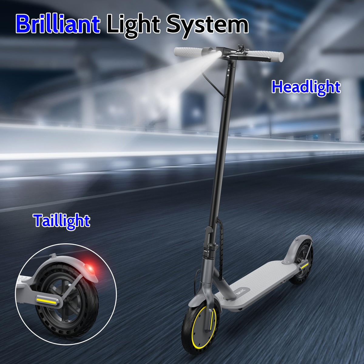 Electric Scooter with Dual Suspension Y8514