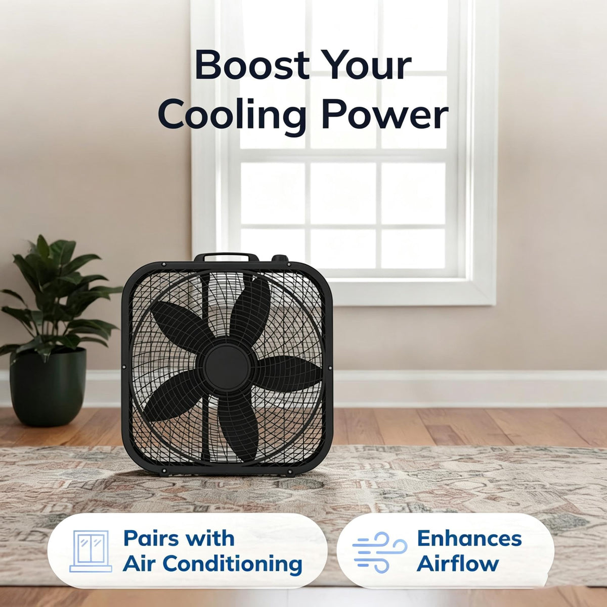 20 Inch 3 Speed Portable Box Fan S219491
