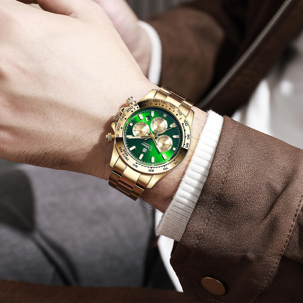 Men's Automatic Stainless Steel Mechanical Watch F5091