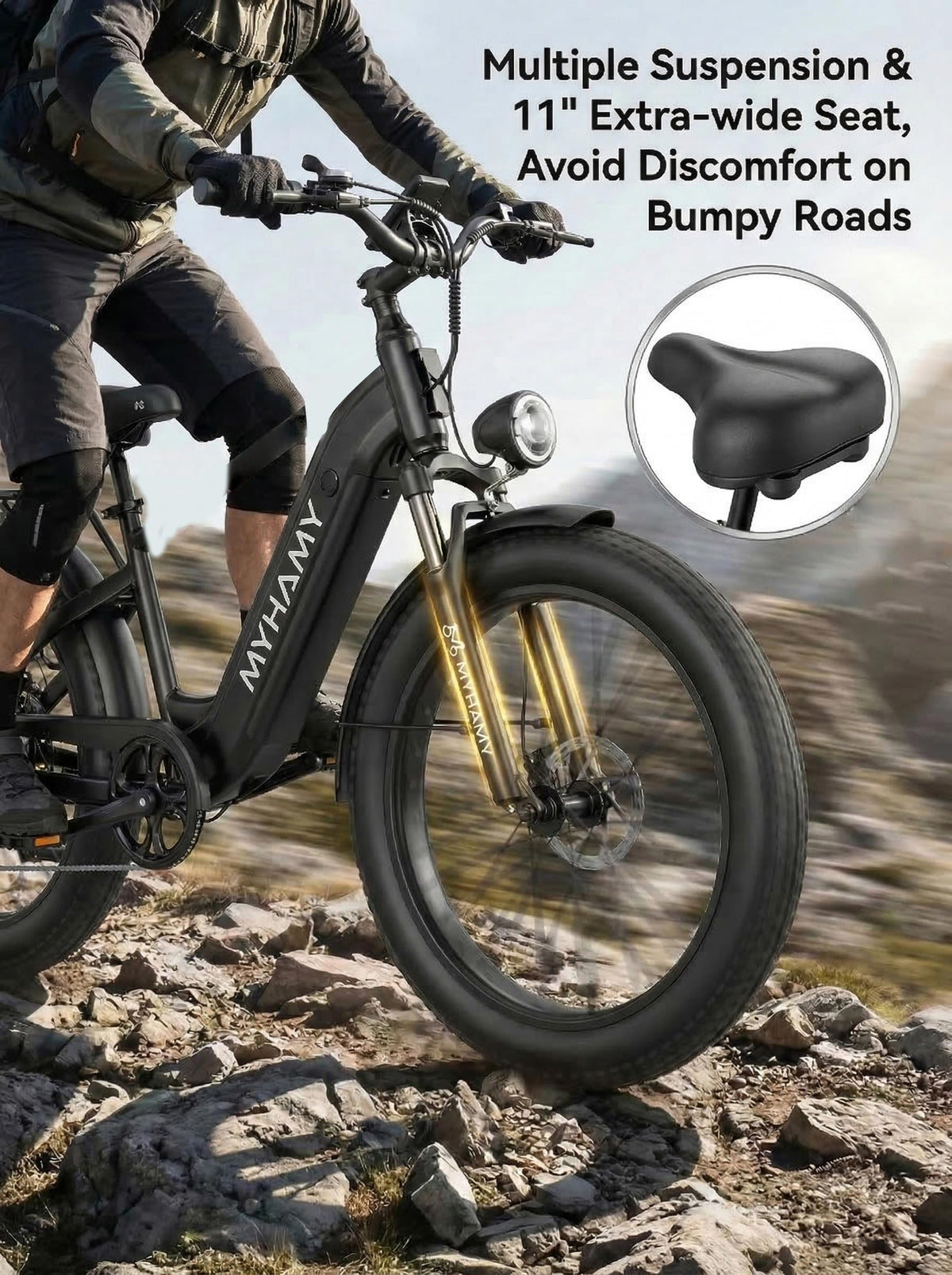 2000W Electric Bike 24 Fat Tire 48V 18Ah Step-Thru Z483