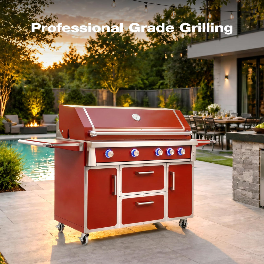 49" 304 Stainless Steel Gas Grill 4 Burner 99,000 BTU S9972